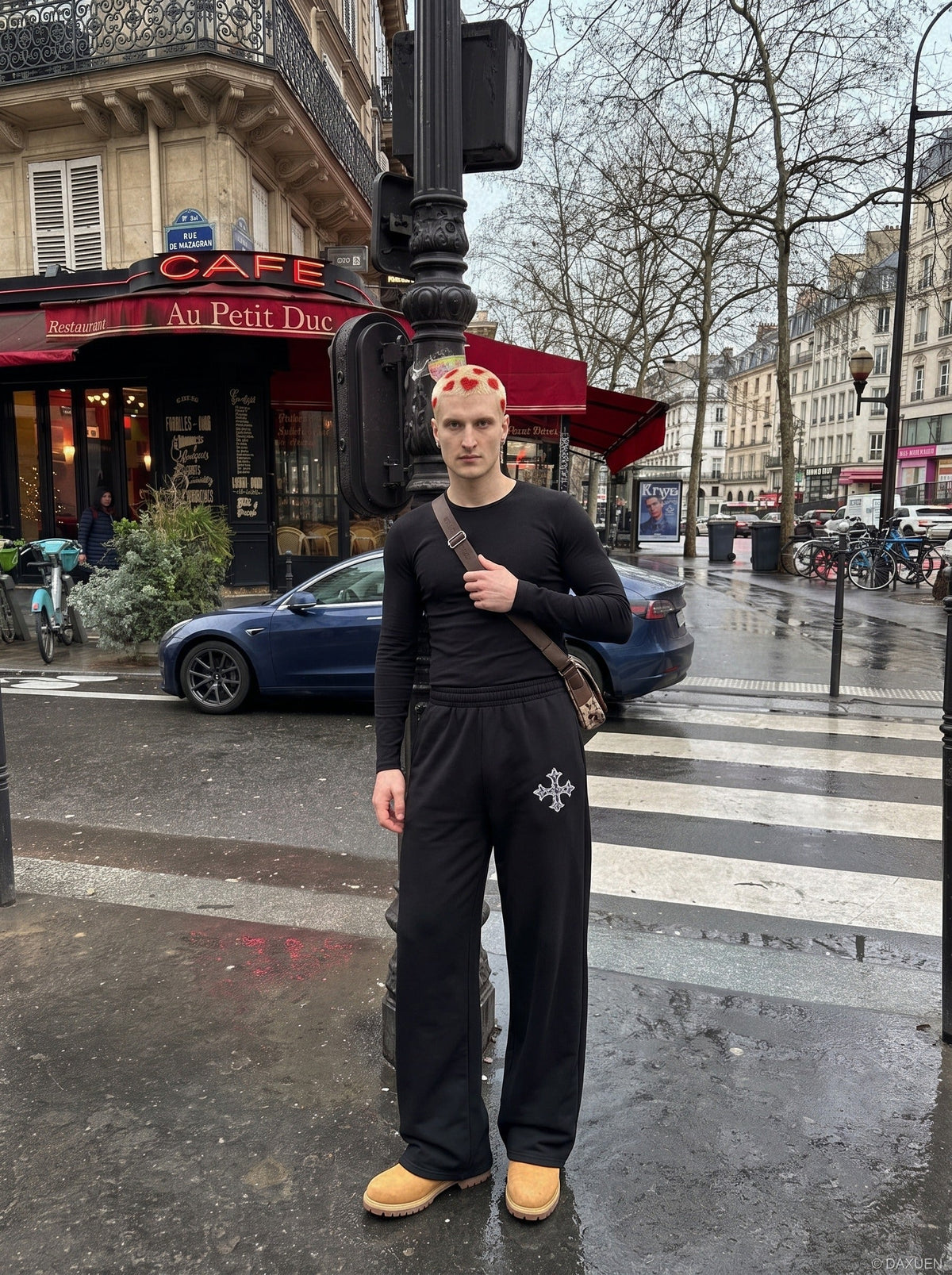 Cross Wide-Leg Sweatpants