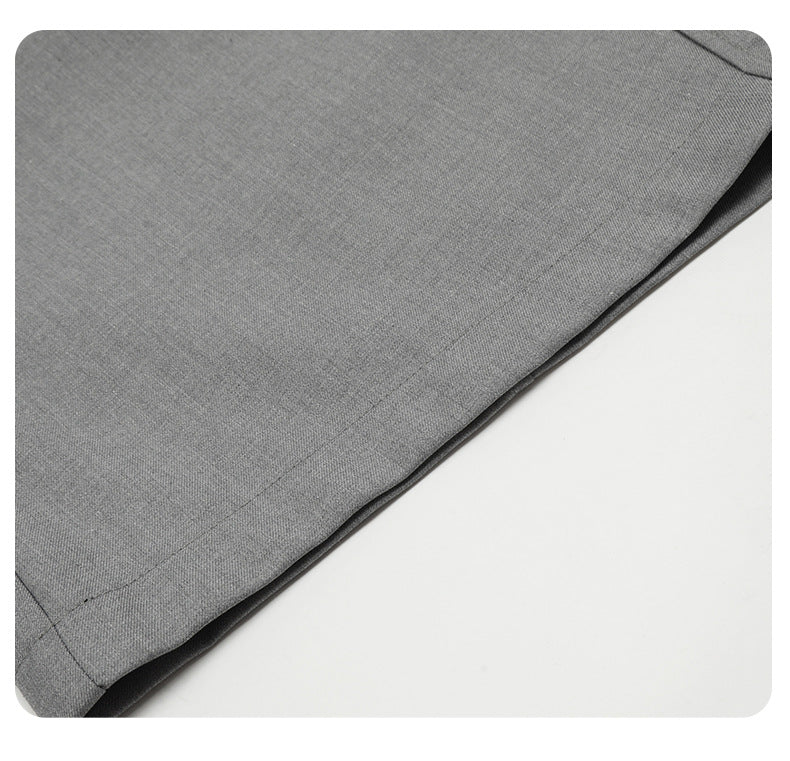 Curved-Knife Wide-Leg Trousers