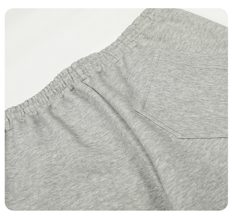 Curved Silhouette Wide-Leg Pants