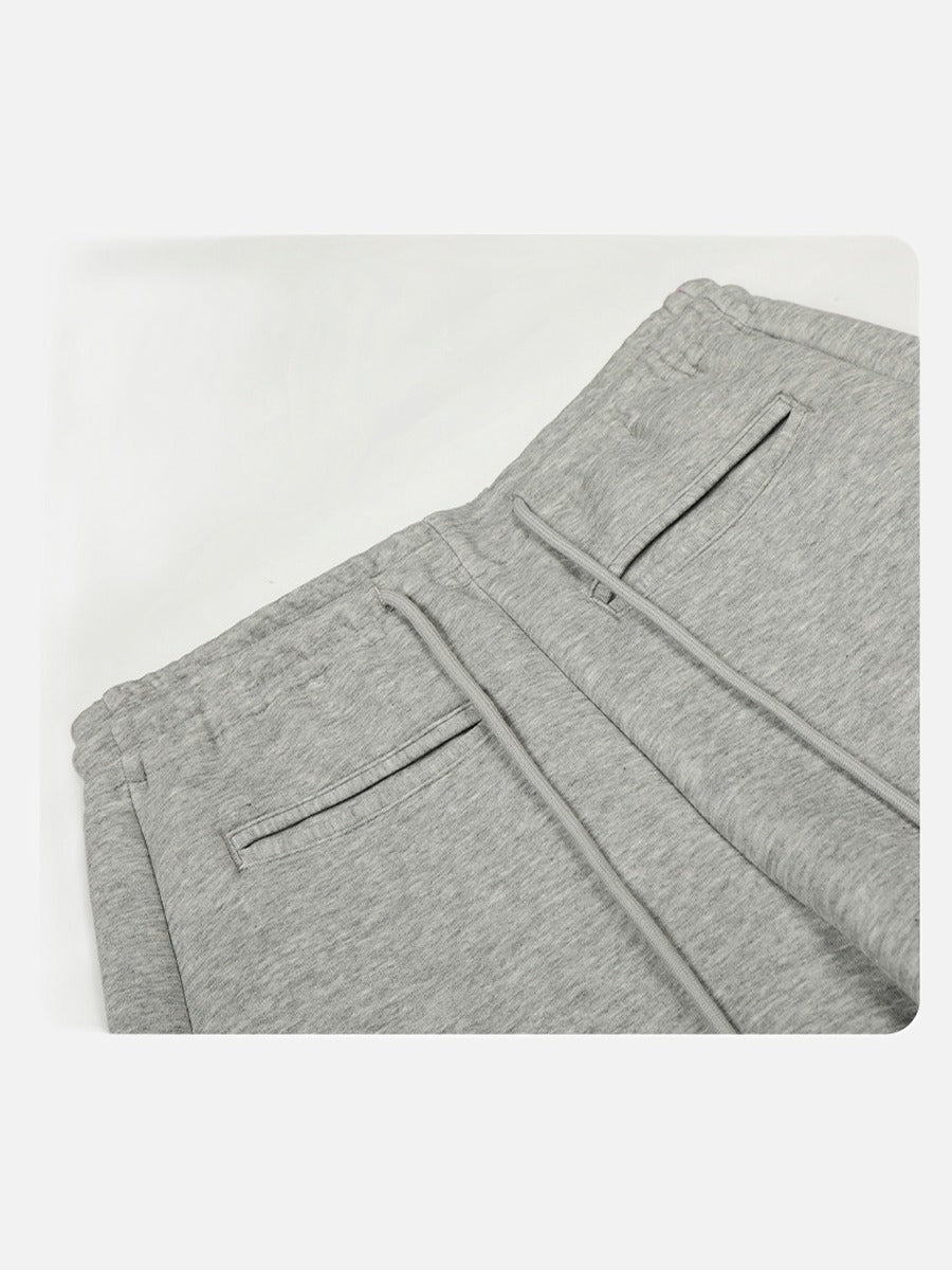 Curved Silhouette Wide-Leg Pants