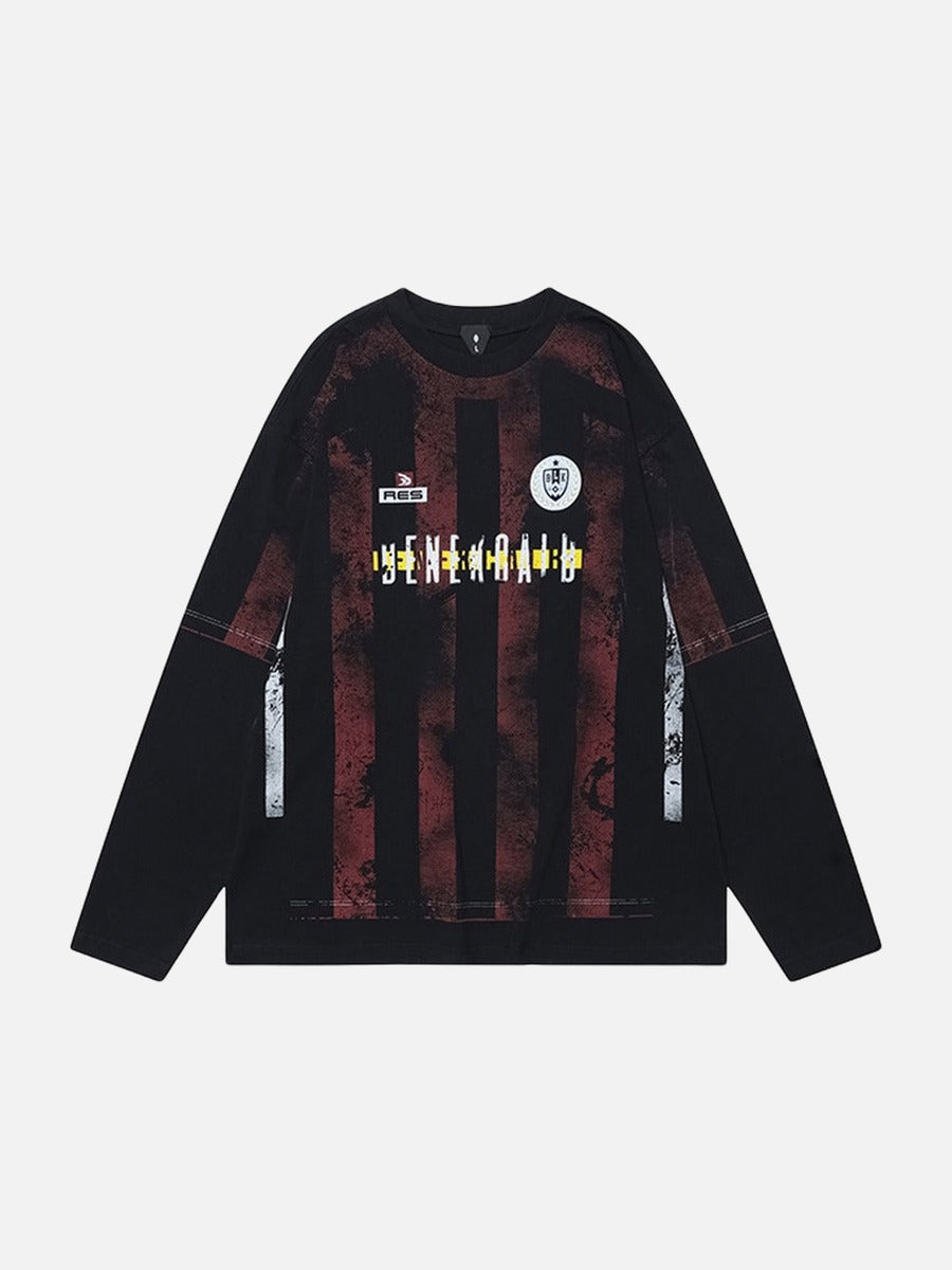 Vintage Striped Football Tee
