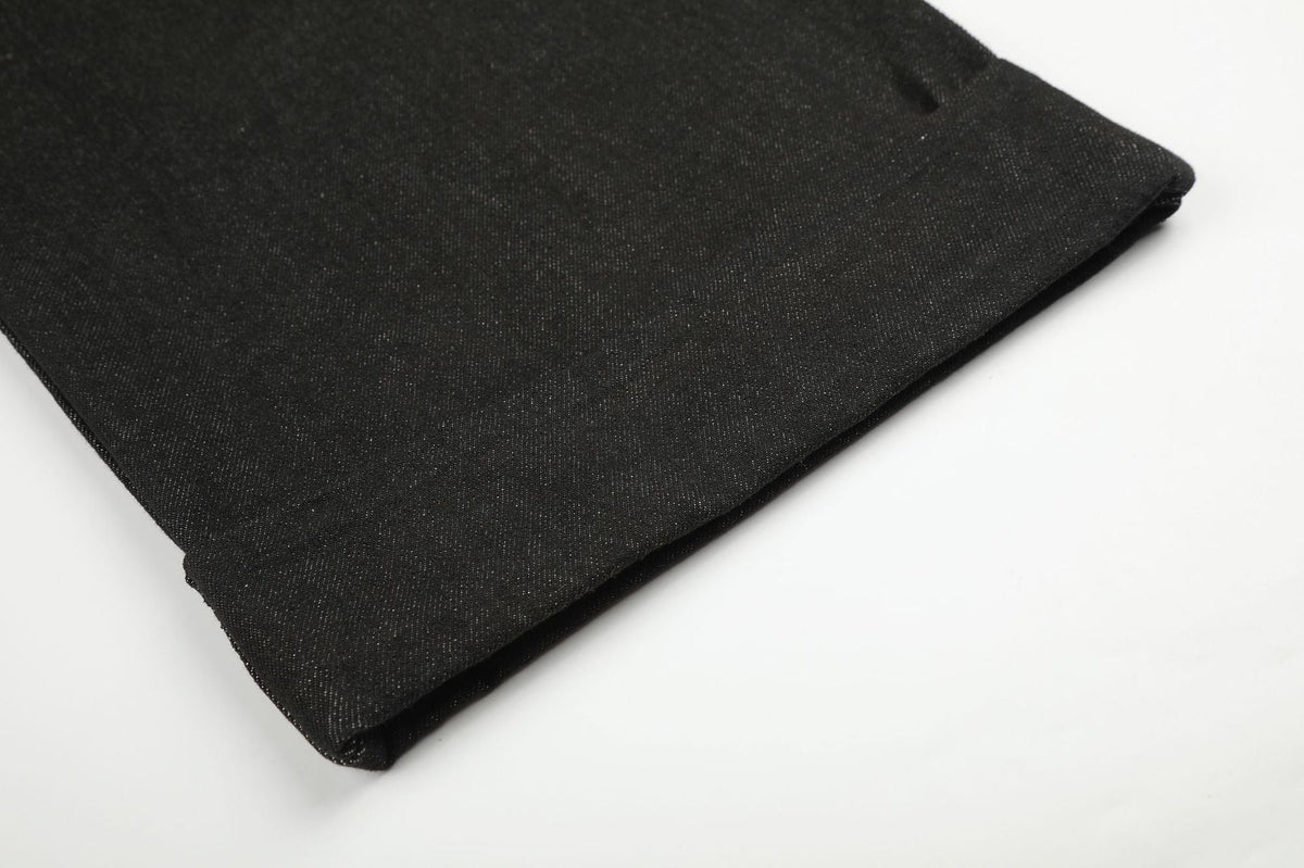 Dark Wash Wide-Leg Denim Trousers