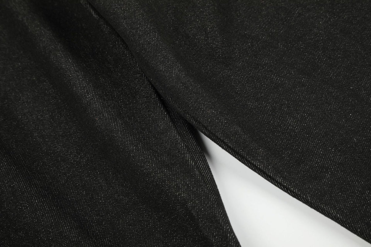 Dark Wash Wide-Leg Denim Trousers