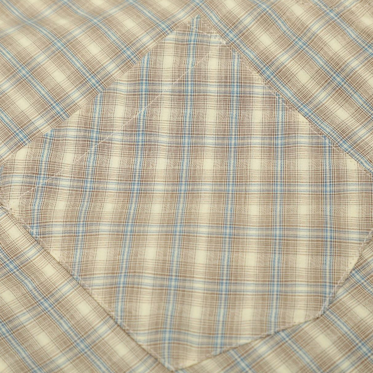 Diagonal Plaid Button-Down Shirt