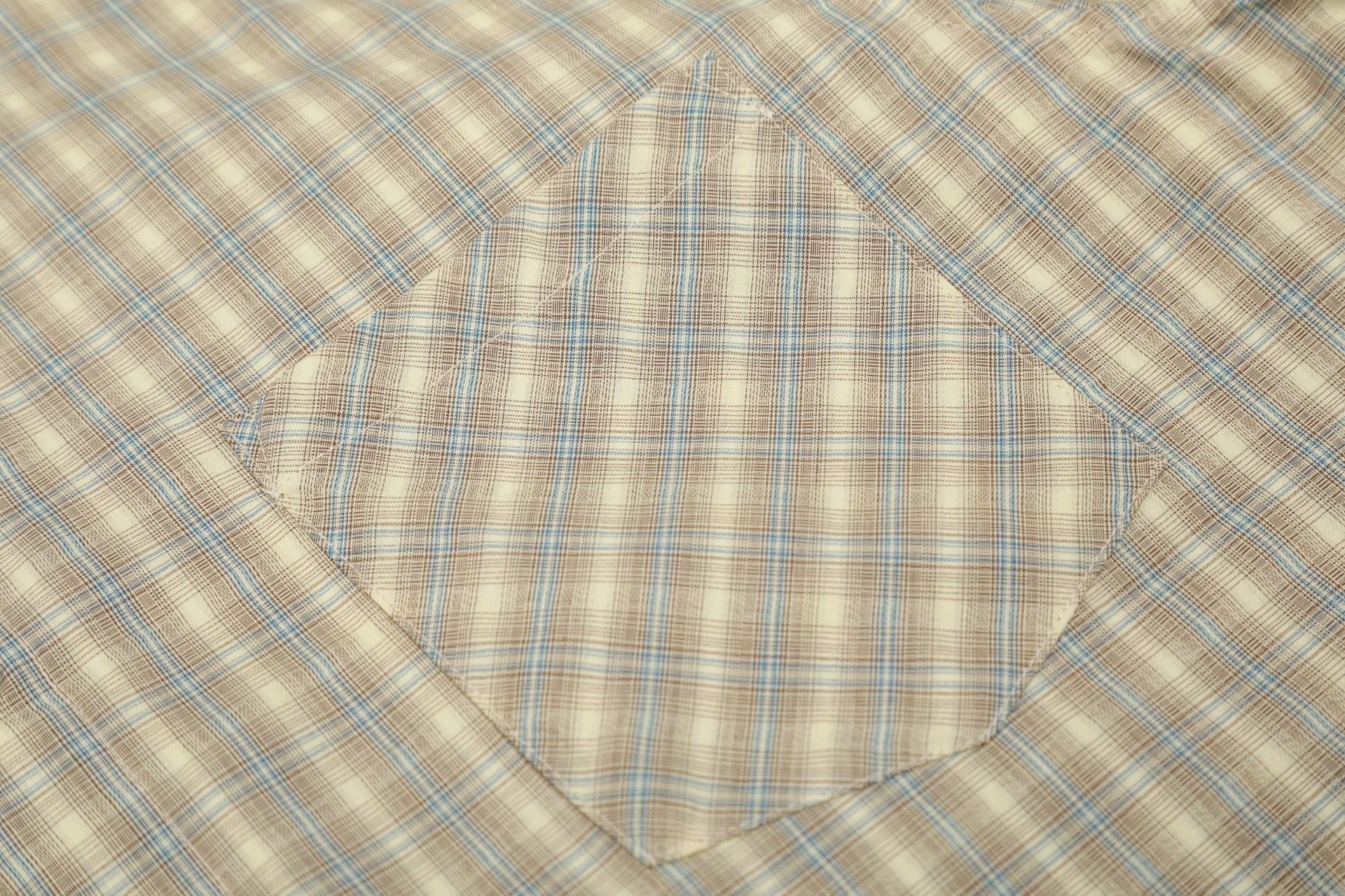 Diagonal Plaid Button-Down Shirt