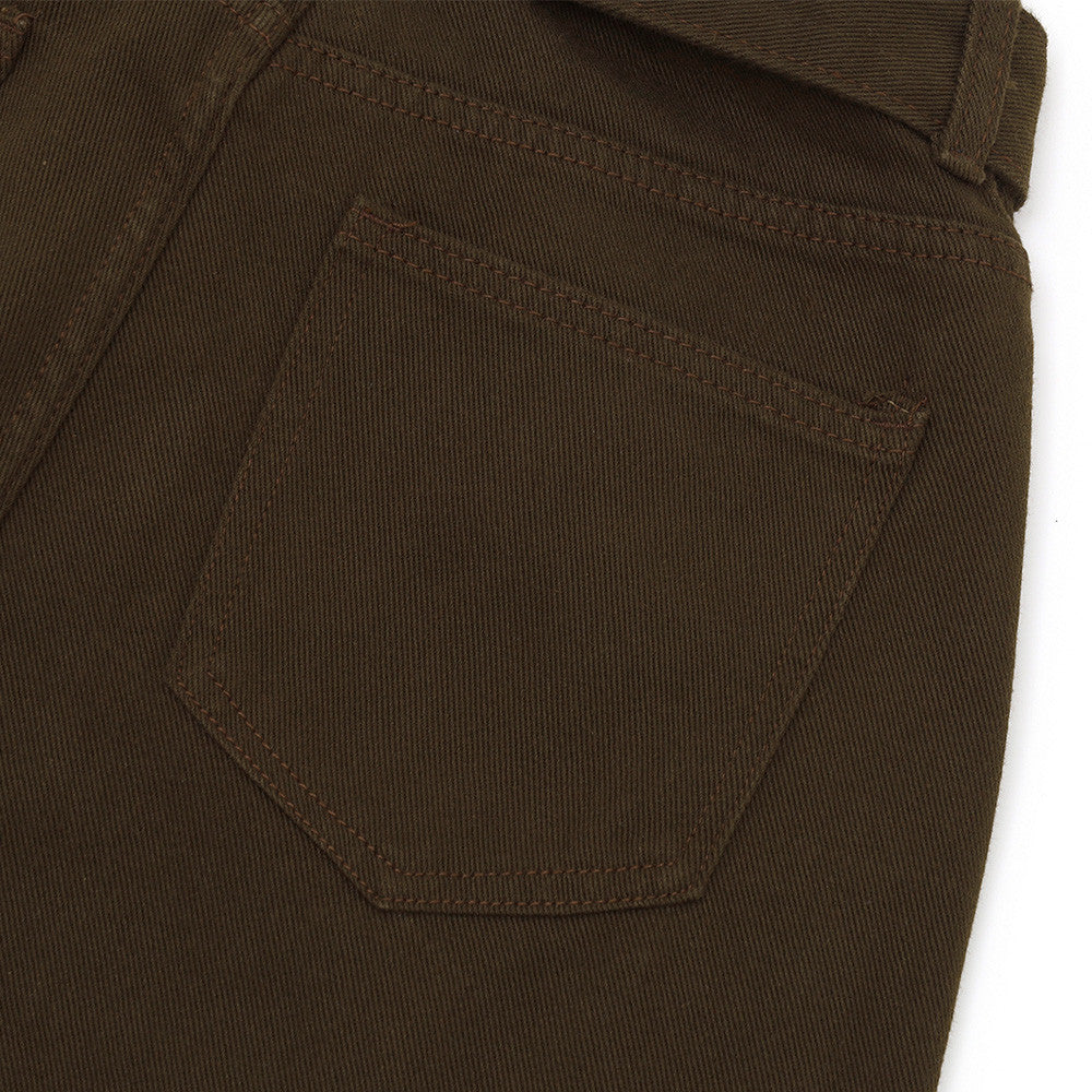DAXUEN charcoal grey wide-leg curved panel pants