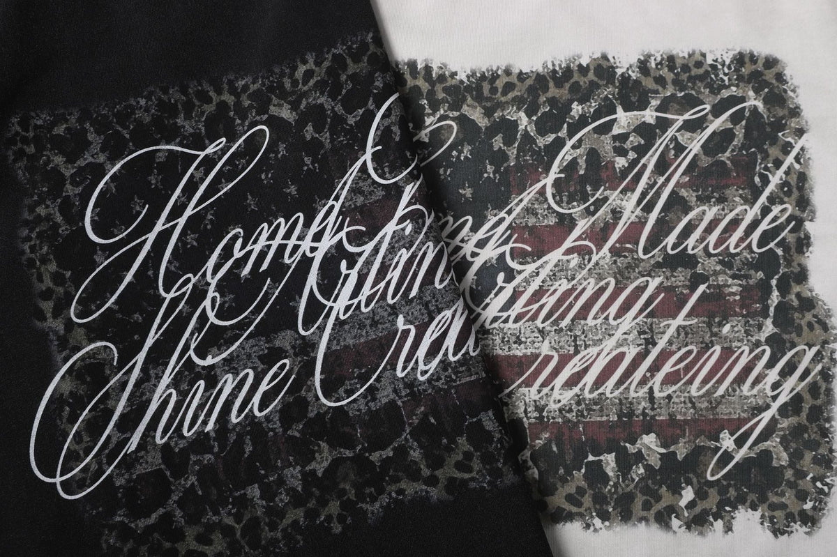 Distressed Camouflage Layered Long-Sleeve Tee