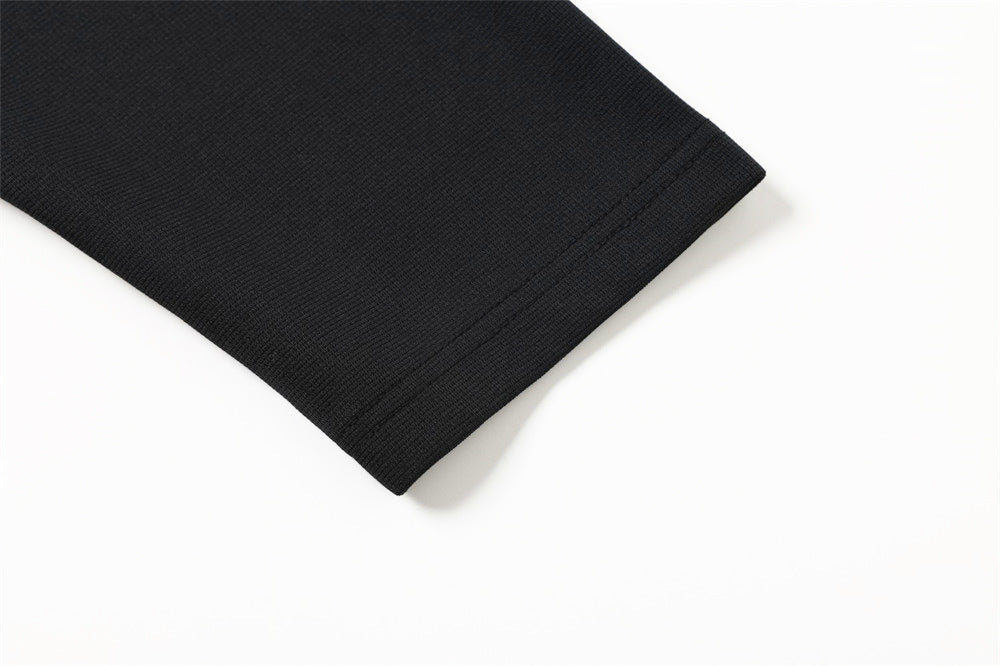 Distressed Cityscape Long-Sleeved Polo