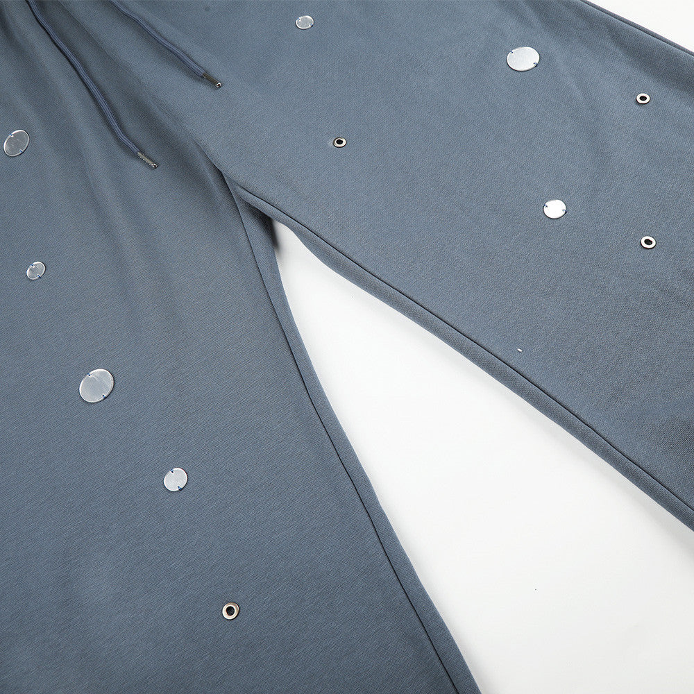 Distressed Dark Gray Baggy Pants