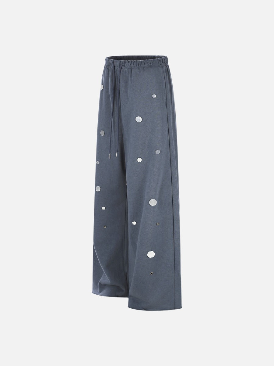 Distressed Dark Gray Baggy Pants
