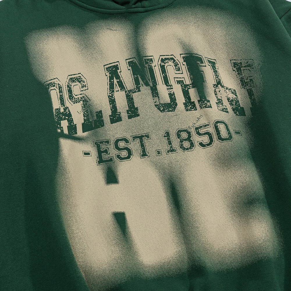 Distressed Graphic Front Hoodie Sweatshirt