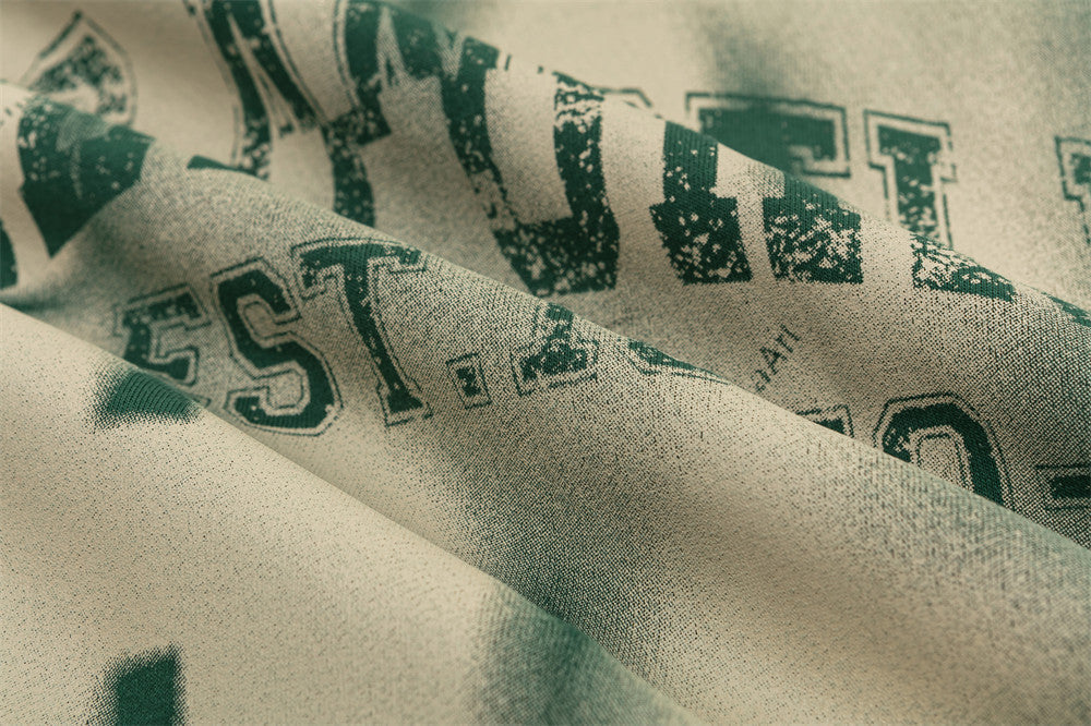 Distressed Graphic Front Hoodie Sweatshirt