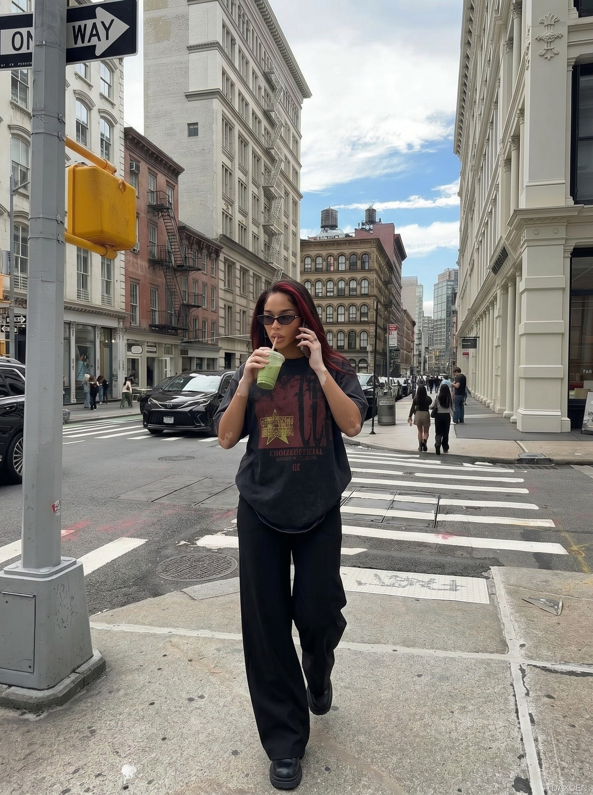 Distressed Graphic Oversized T-Shirt