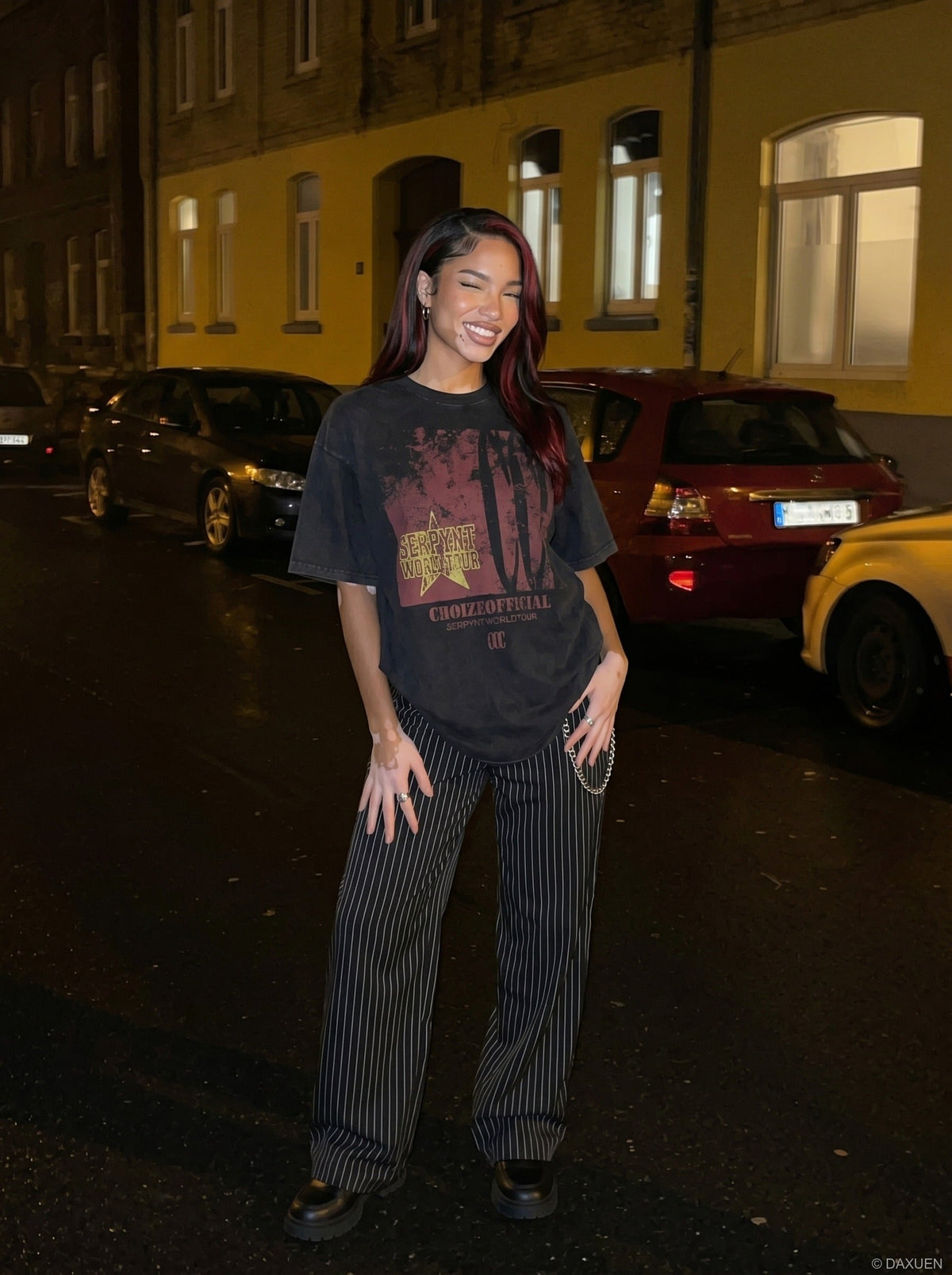 Distressed Graphic Oversized T-Shirt
