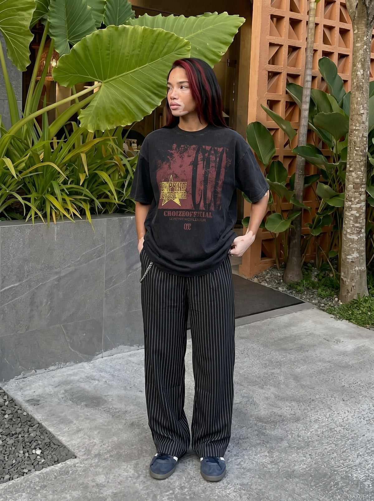 Distressed Graphic Oversized T-Shirt