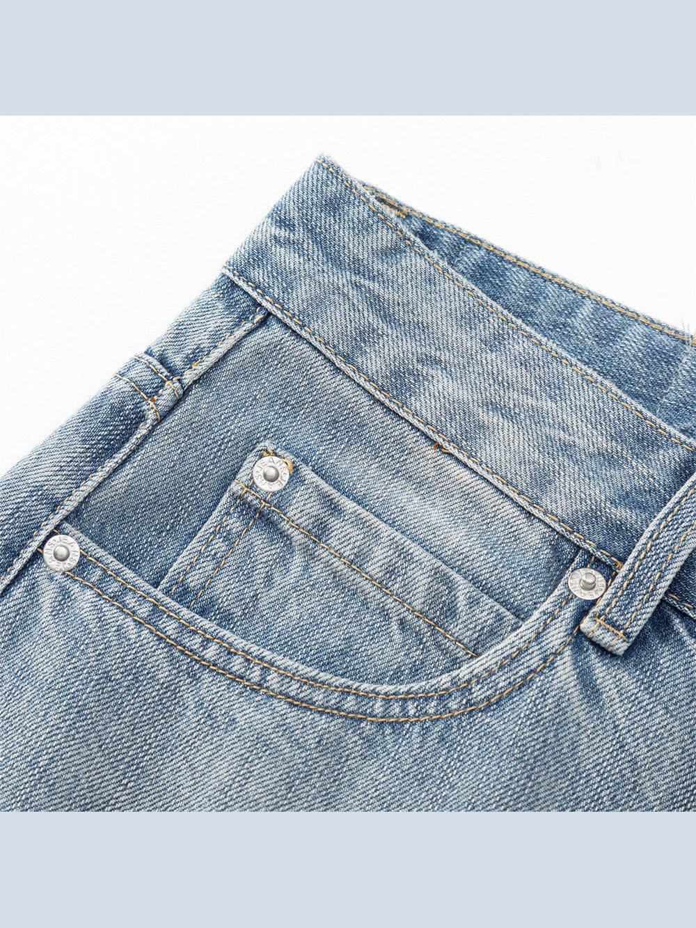 Distressed Light Blue Baggy Jeans