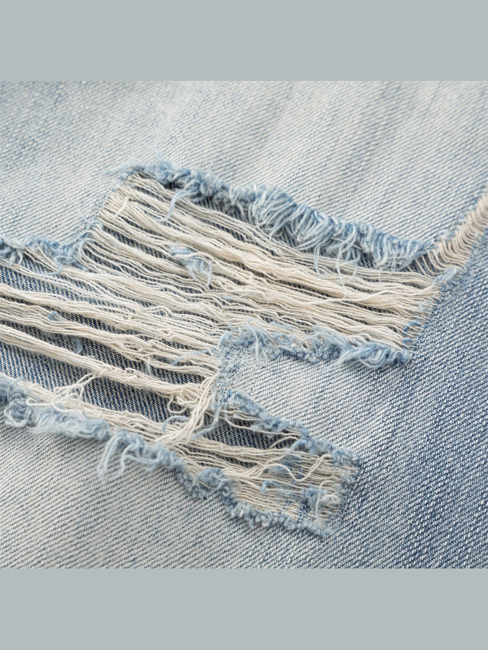 Distressed Light Blue Baggy Jeans