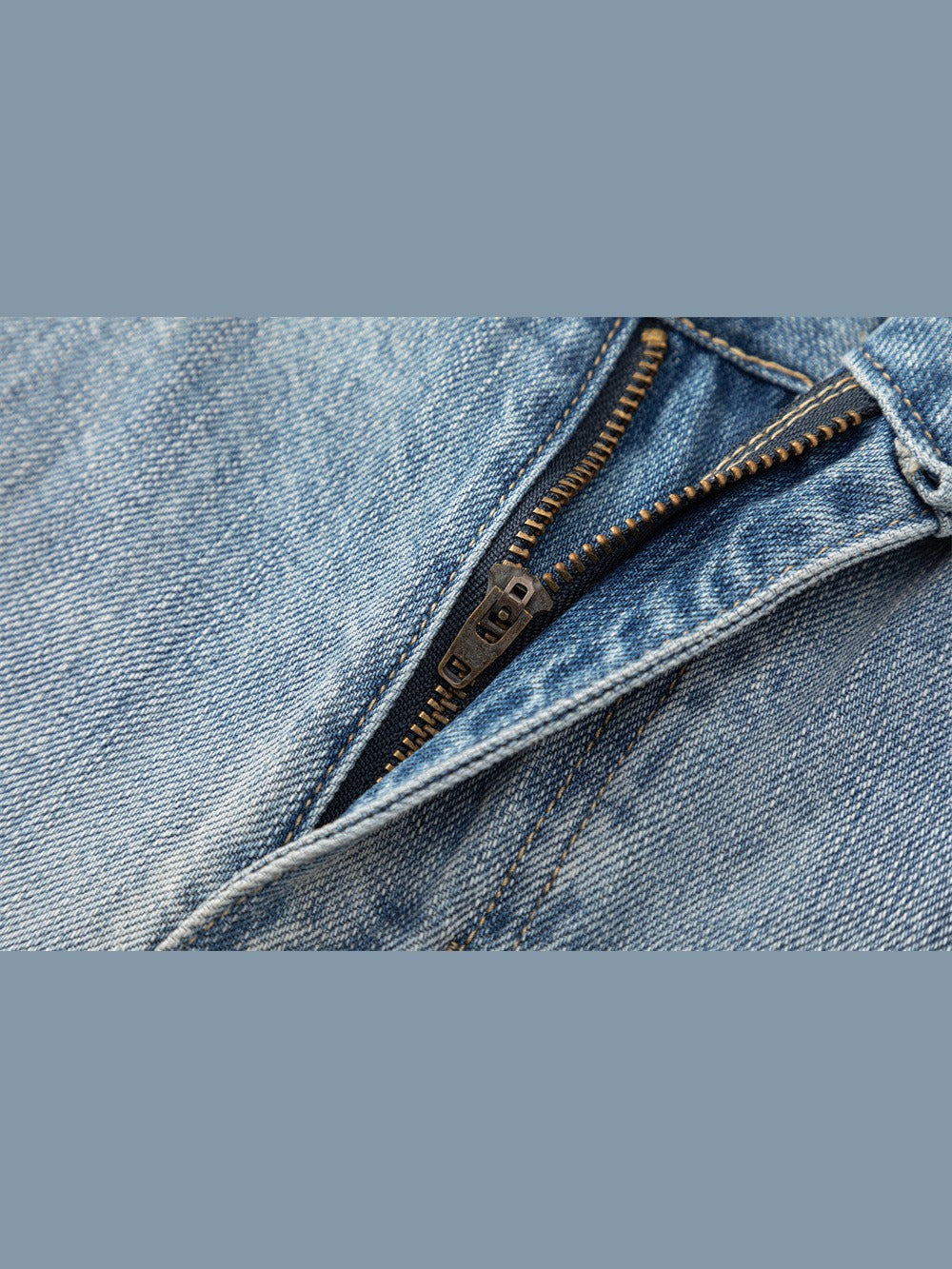 Distressed Light Blue Baggy Jeans
