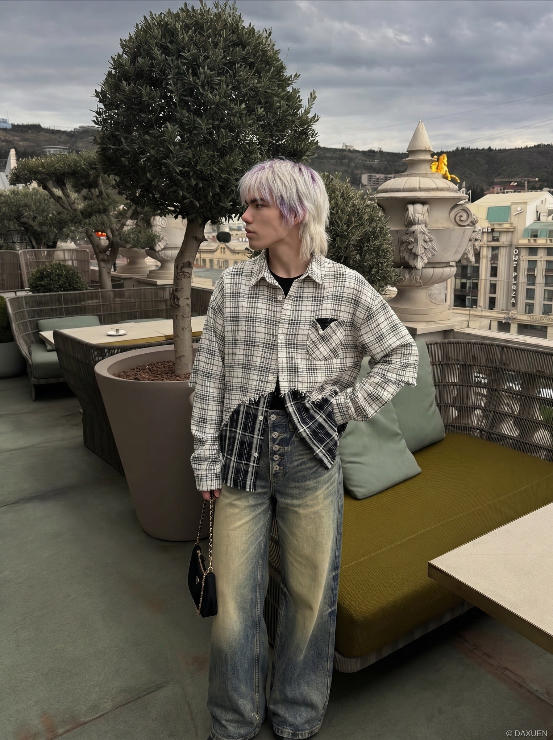 Distressed Baggy Denim Jeans