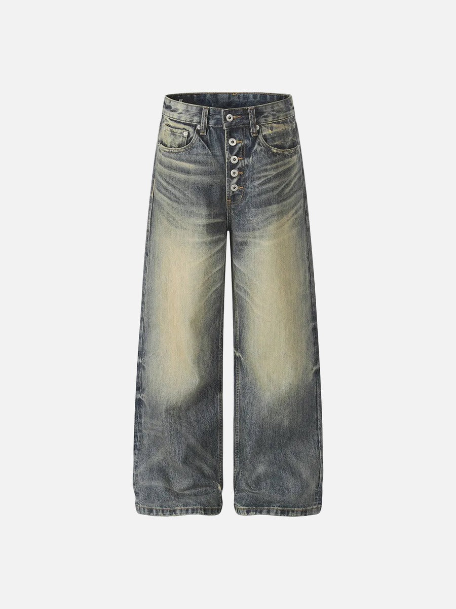 Distressed Baggy Denim Jeans