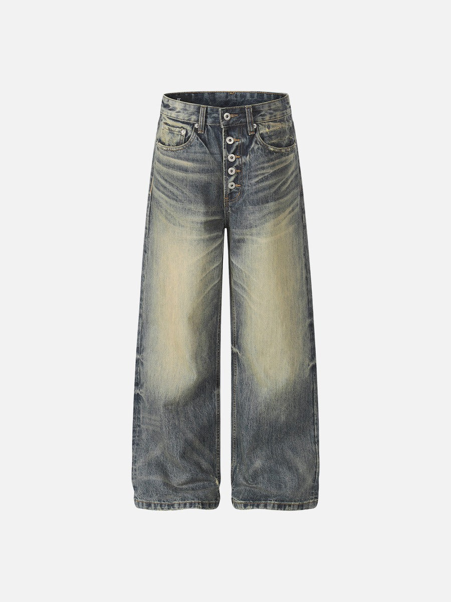 Distressed Baggy Denim Jeans