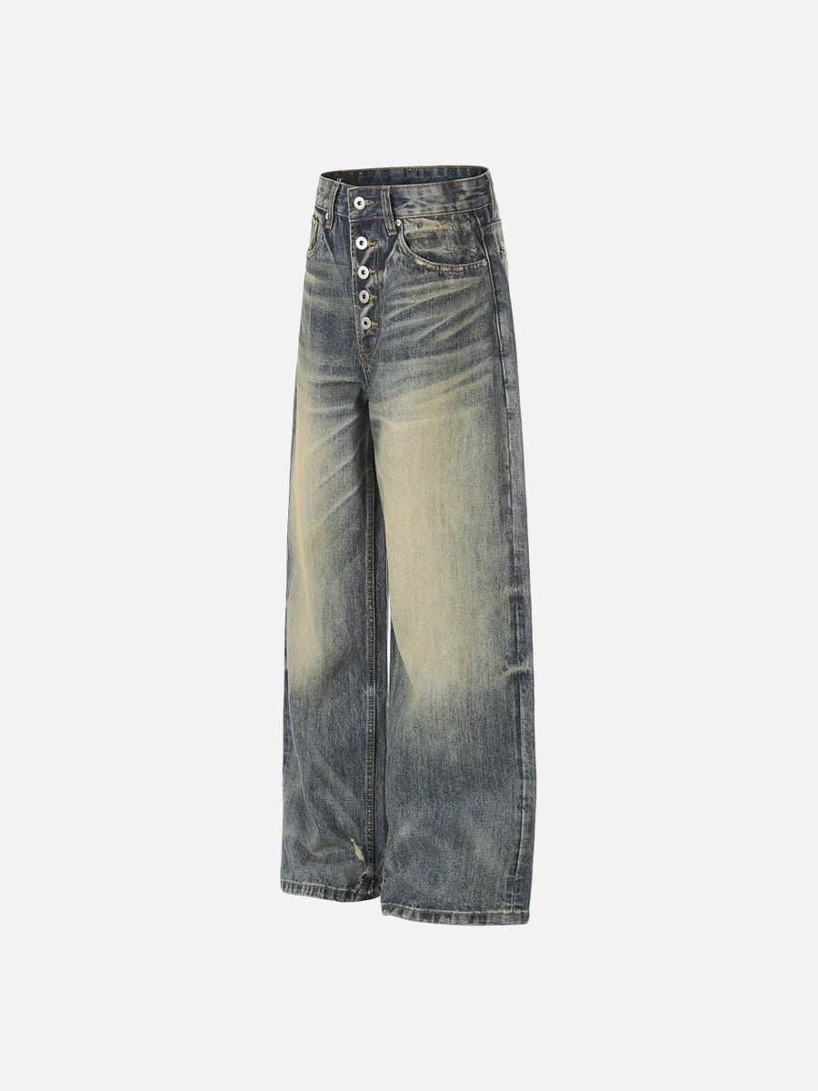 Distressed Baggy Denim Jeans