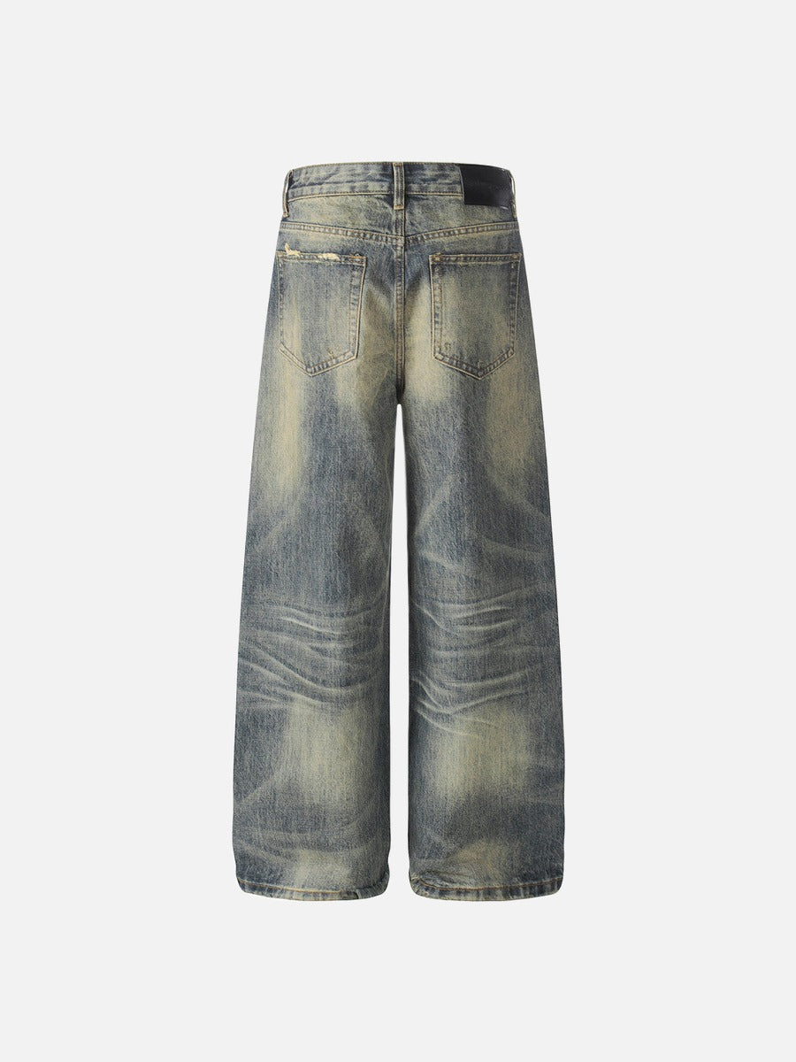 Distressed Baggy Denim Jeans