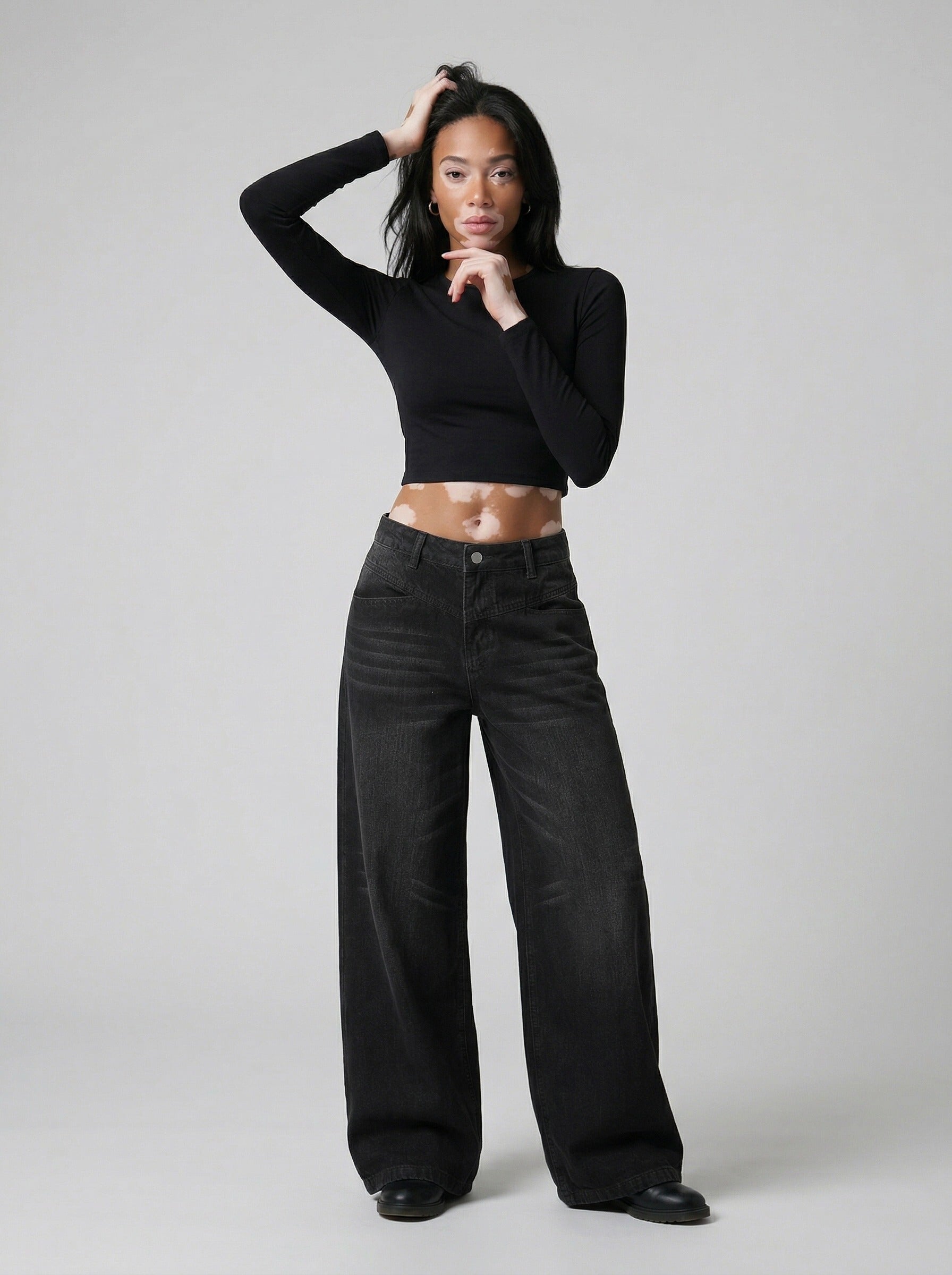 Distressed Baggy Denim Jeans