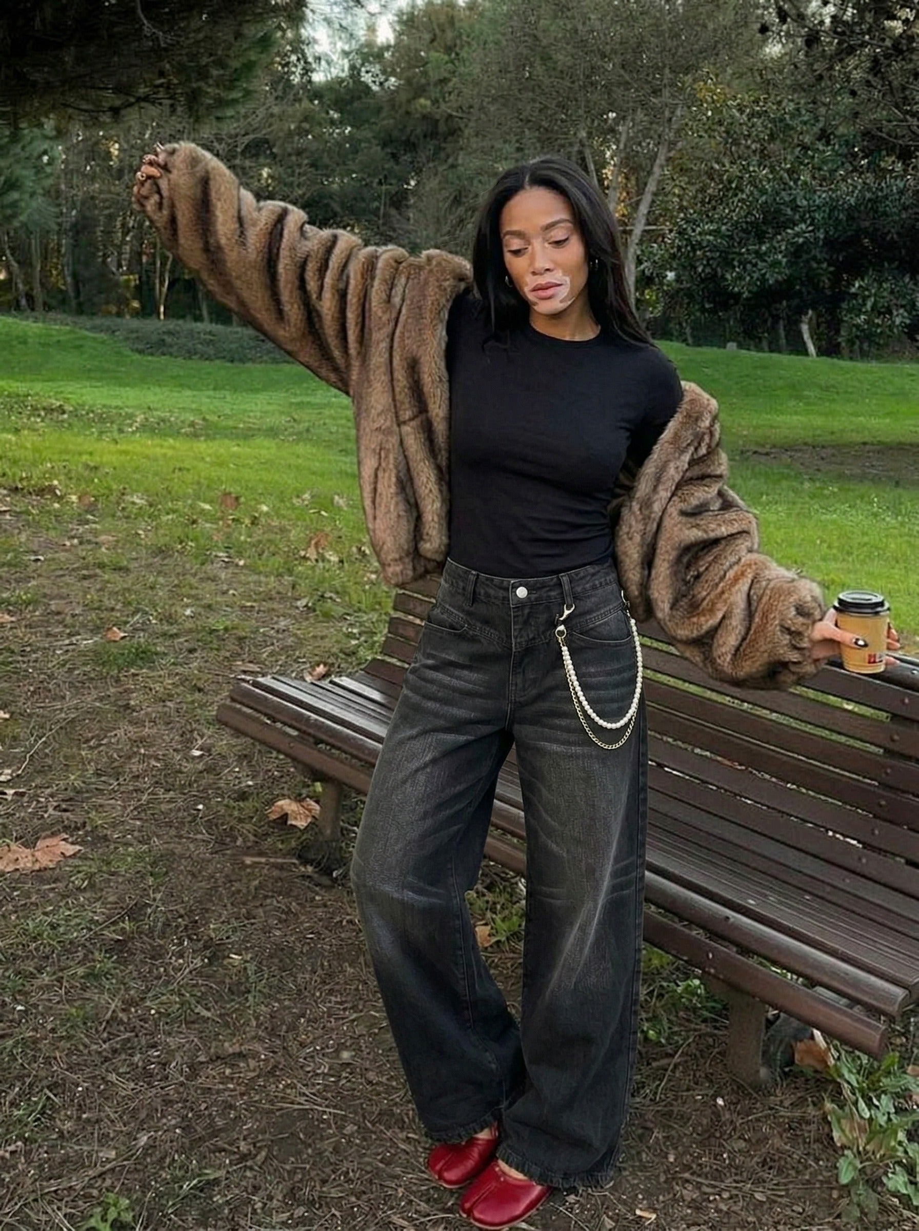 Distressed Baggy Denim Jeans