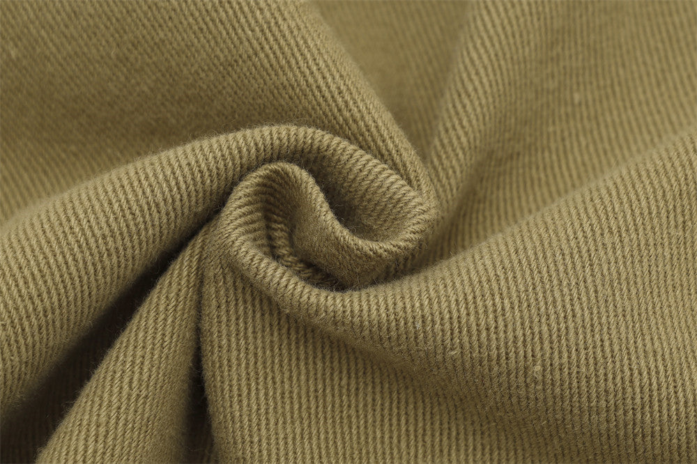 Dual-Color Wide-Leg Cargo Pants