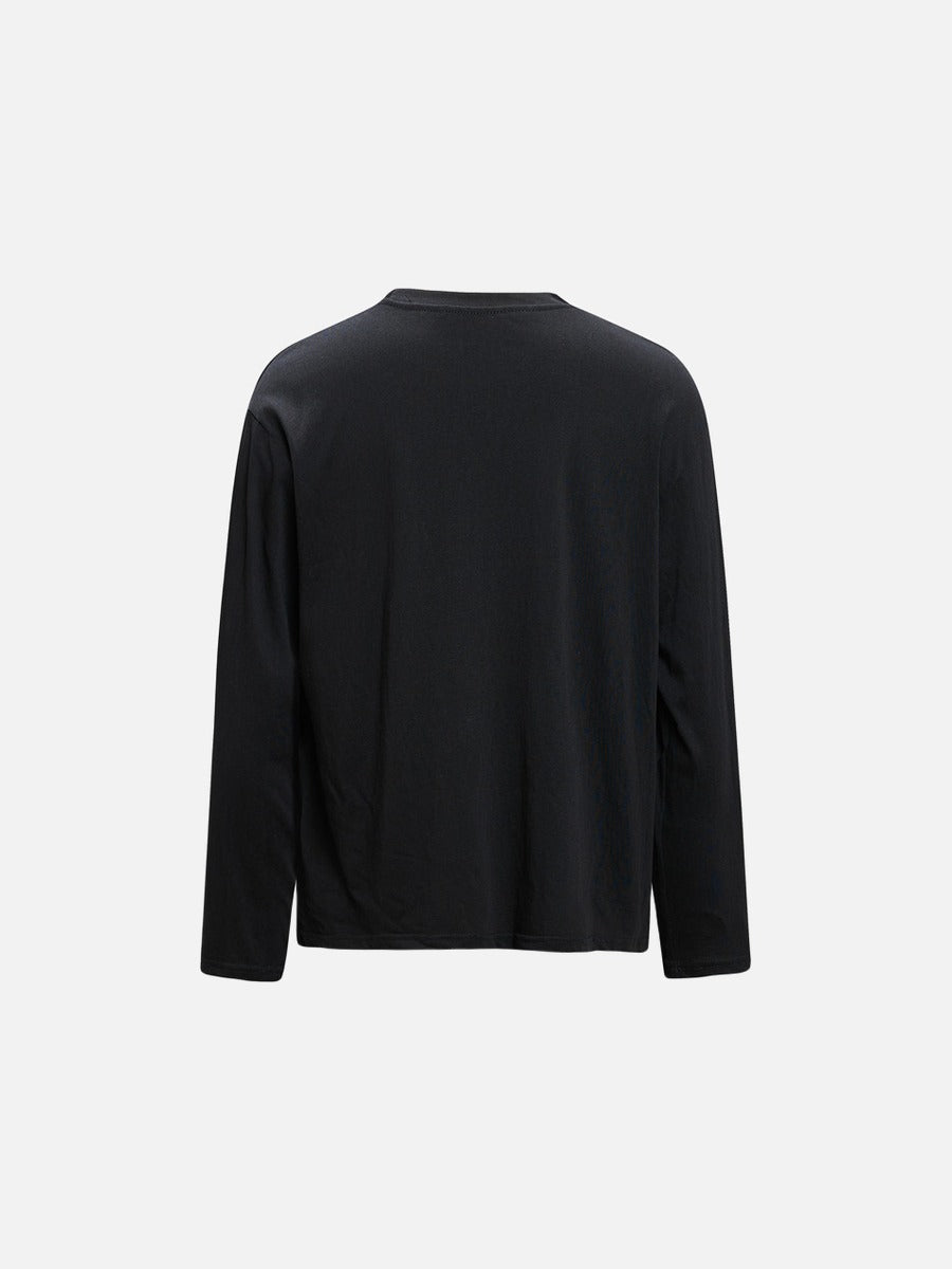 Dynamic Dalmatian Graphic Long-Sleeve T-Shirt