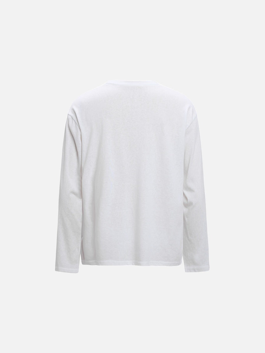 Dynamic Dalmatian Graphic Long-Sleeve T-Shirt
