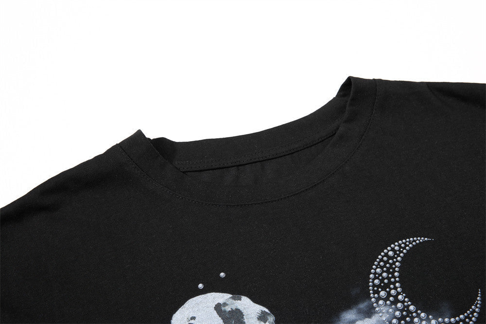 Dynamic Dalmatian Graphic Long-Sleeve T-Shirt
