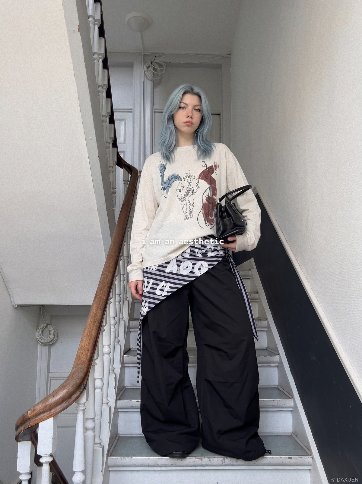 Dynamic Saxophone Sketch Long Sleeve Tee