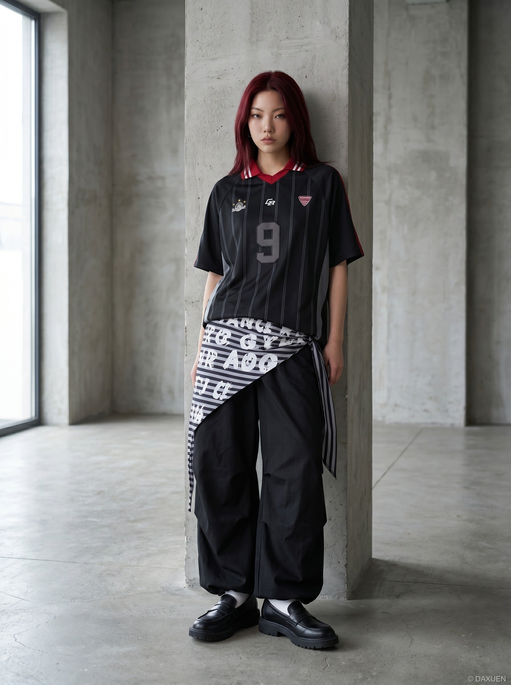 Pinstripe No. 9 Terrace Polo