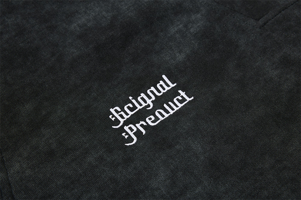 Embroidered Crest and Bold Numeral Pullover