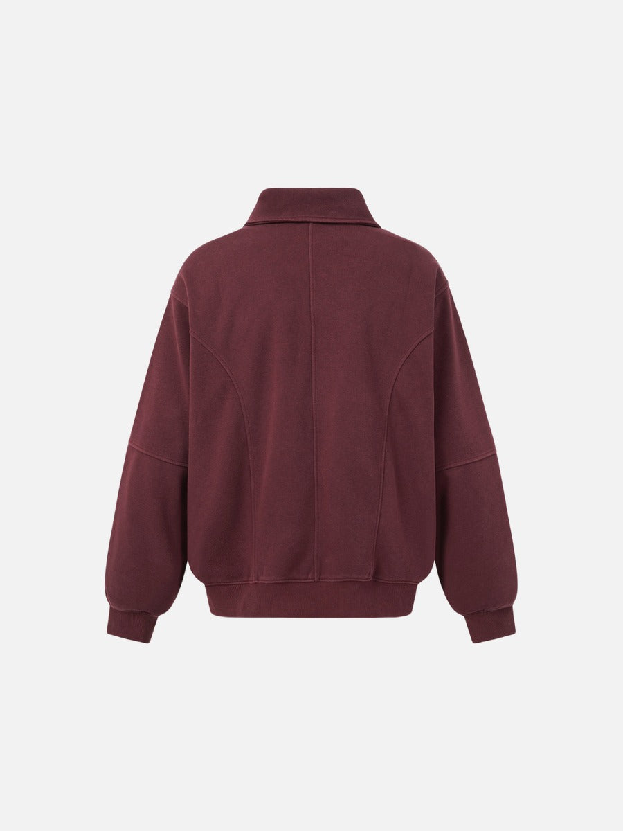 DAXUEN faded black acid-wash long-sleeve sweatshirt