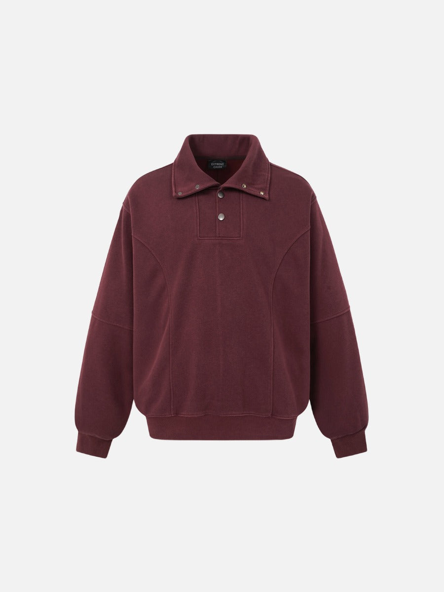 DAXUEN faded black acid-wash long-sleeve sweatshirt