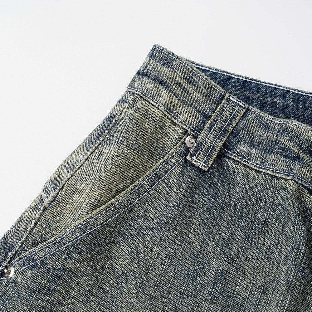 Faded Black Balloon Denim Jeans