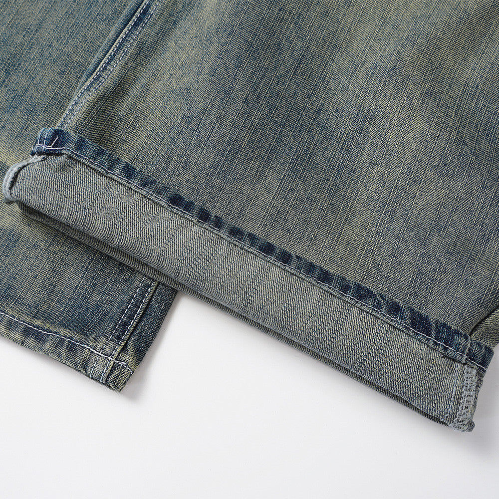 Faded Black Balloon Denim Jeans