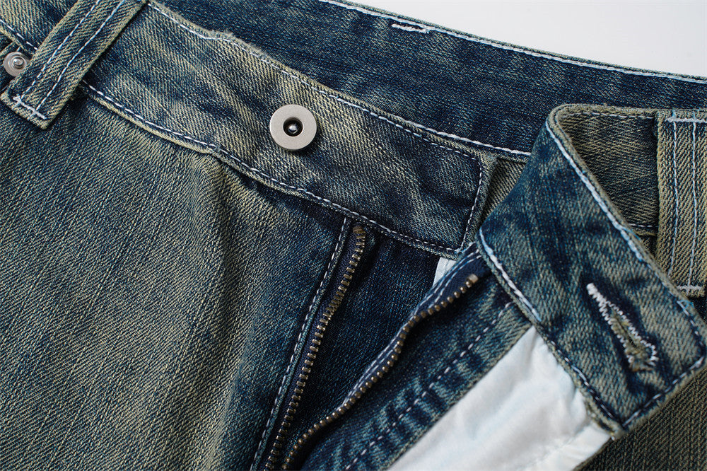Faded Black Balloon Denim Jeans