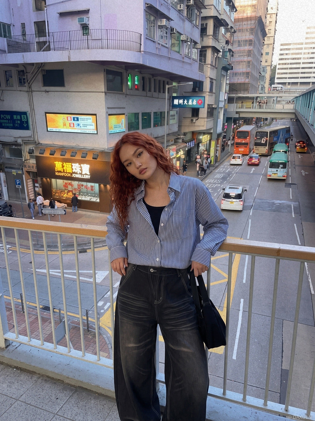 Faded Black Balloon Denim Jeans
