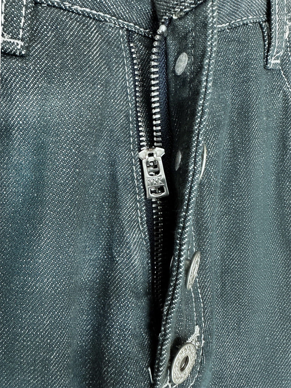DAXUEN faded blue-grey wide-leg denim jeans