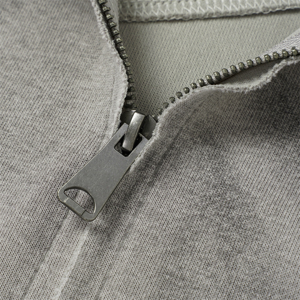 DAXUEN light grey and black faded gradient oversized hooded jacket