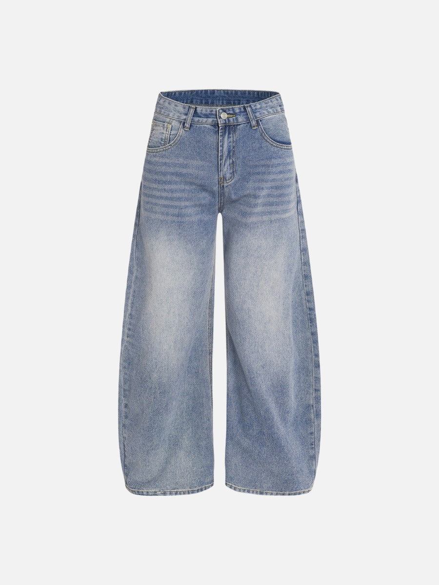 Faded Light Blue Baggy Jeans