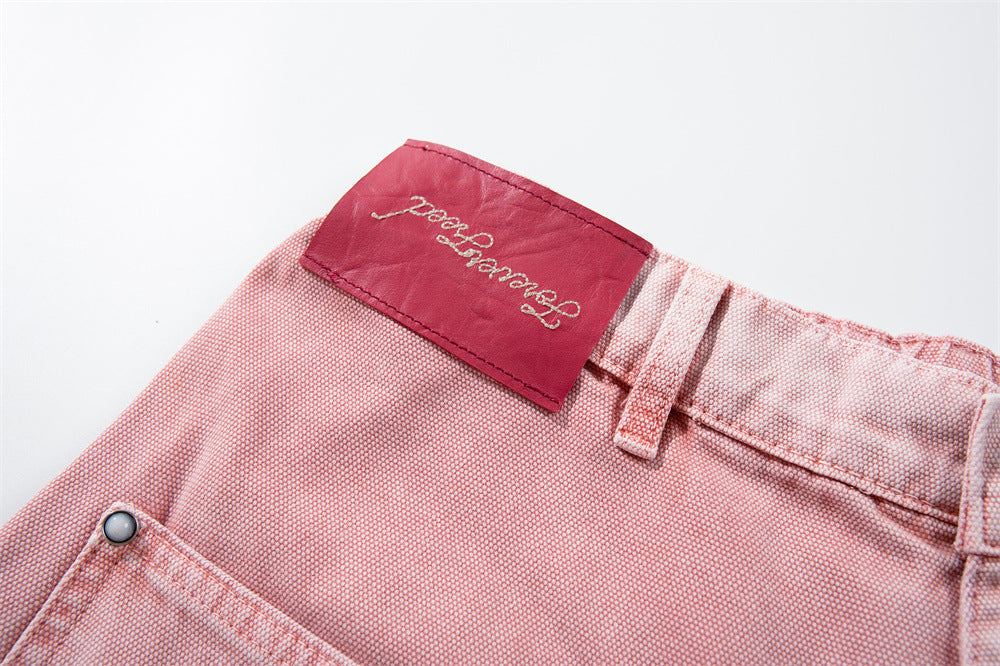 DAXUEN faded pink wide-leg pants with pockets