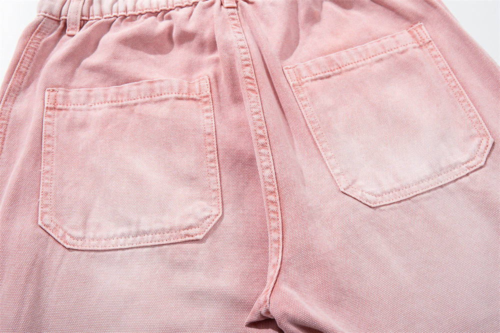 DAXUEN faded pink wide-leg pants with pockets