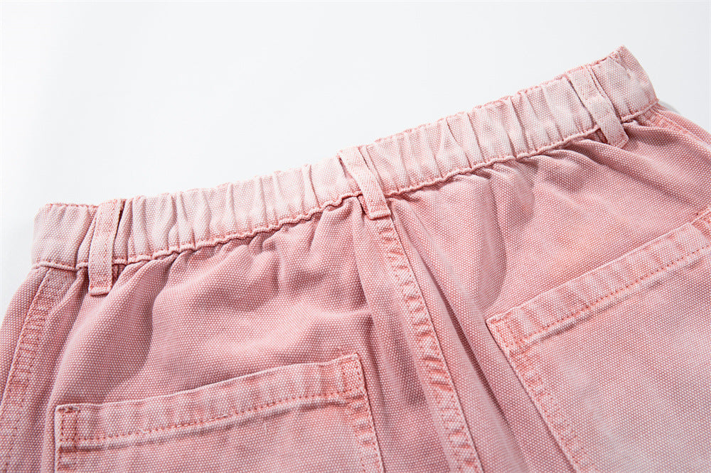 DAXUEN faded pink wide-leg pants with pockets
