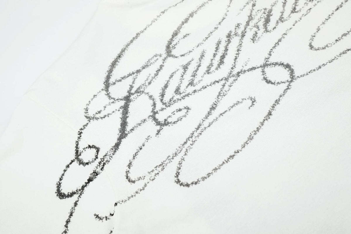 Faded Portraits with Scribbles T-Shirt