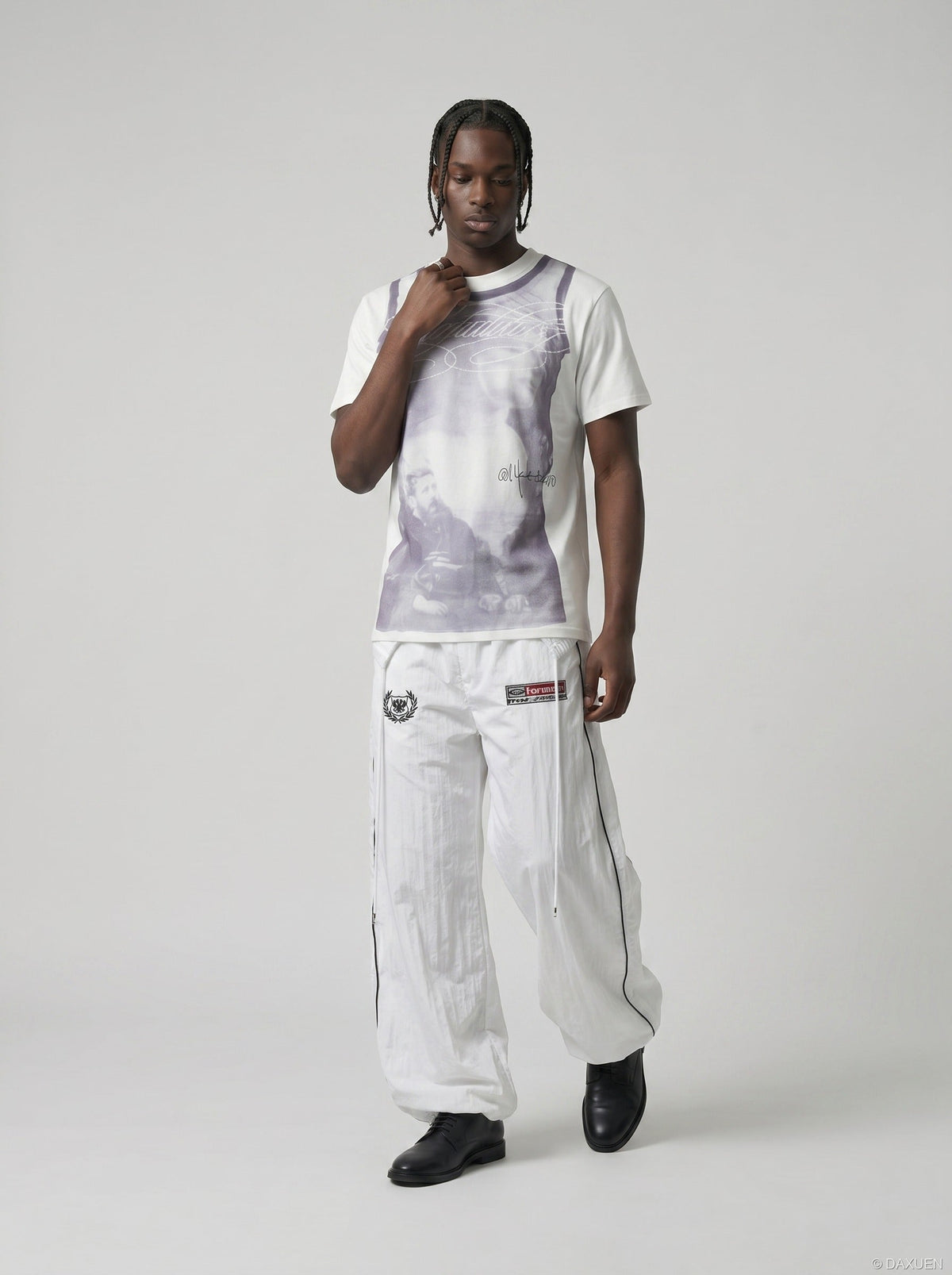 Faded Portraits with Scribbles T-Shirt